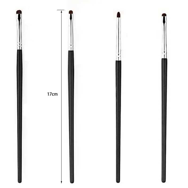 Small Angle Precise Detail Eyeshadow Brush Soft Horse Hair Eyelid Highlighter Lying Silkworm Brushes Eye Makeup Application Tool Z260408