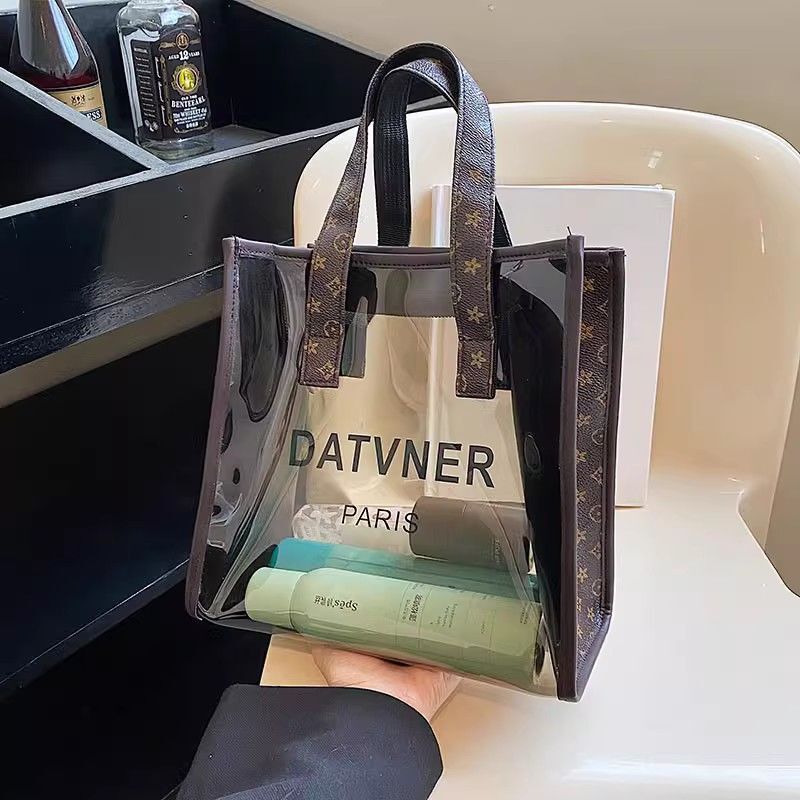 New Cosmetic Bag Ins High-End Waterproof PVC Super Popular Large Capacity Women Portable Handheld Travel Toiletry Storage