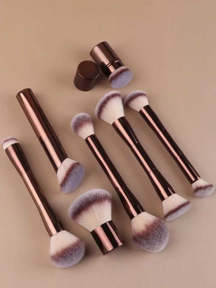22pcs Professional Makeup Tools Set With Velvet Bag20pcs Soft Long Aluminum Tube Makeup Brush Set2pcs Powder Puffs Accessories Z260408