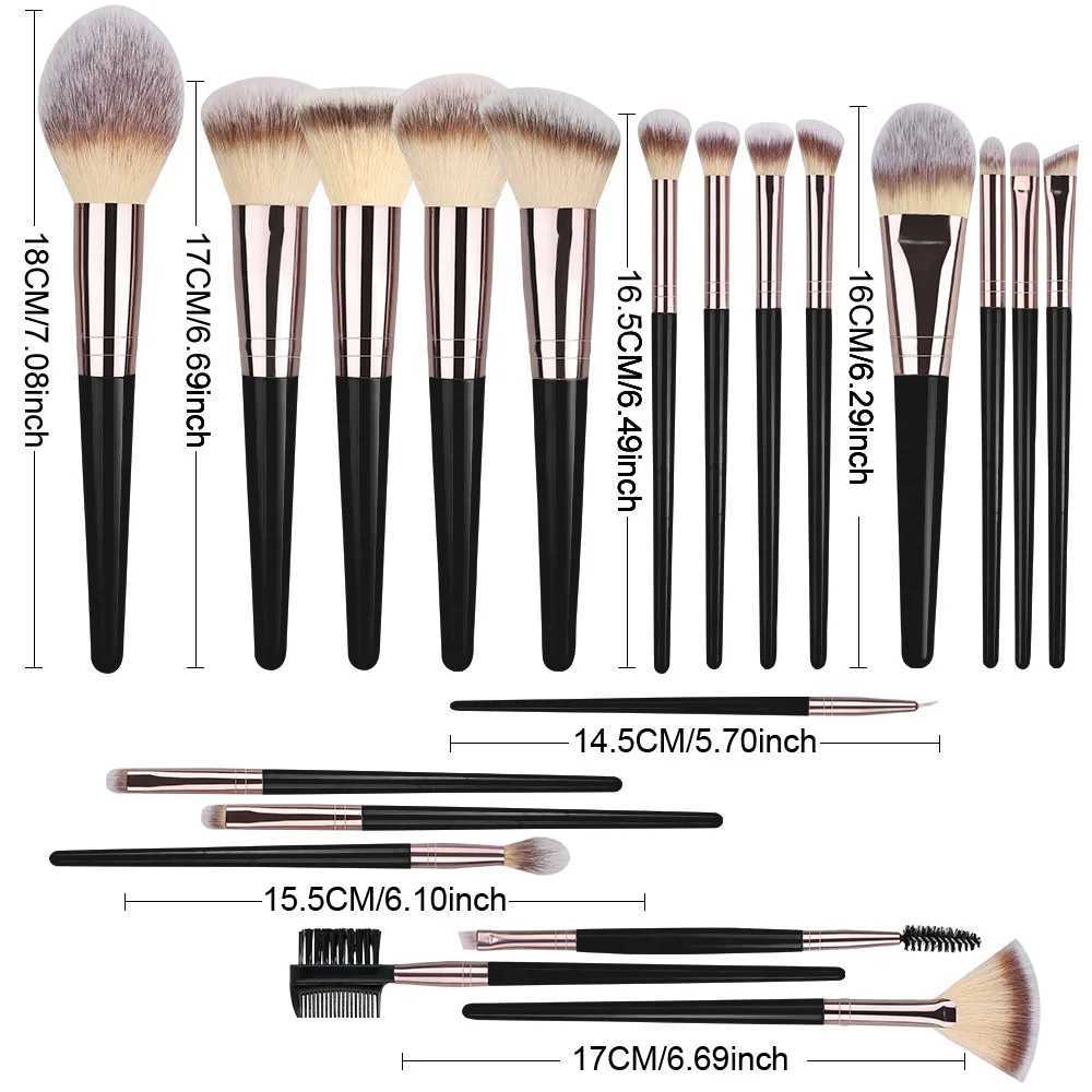 3-20PCS Professional Makeup Brushes Set for Eye Shadow Foundation Cosmetic Powder Blush Blending Contour Brush Face Beauty Tools Z260408