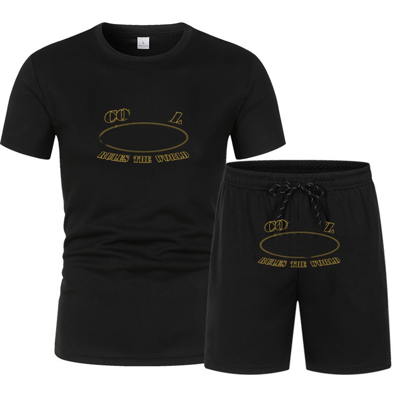 Designer Tracksuit For Men Summer Breathable Mesh Letter Prints T Shirt Shorts Set Casual Lightweight Sportswear