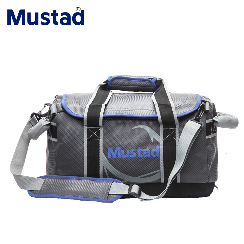 Mustad fishing gear Luya fishing bag boat fishermans shoulder bag durable multi-functional PVC material 251129