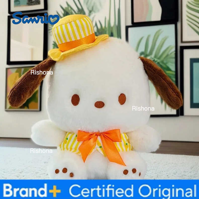 Sanrio 35-60cm Big Size Kawaii Pochacco Plush Toy Cartoon Cute Sleeping Companion Comfortable and Soft Birthday Gift Girl Toy H260408