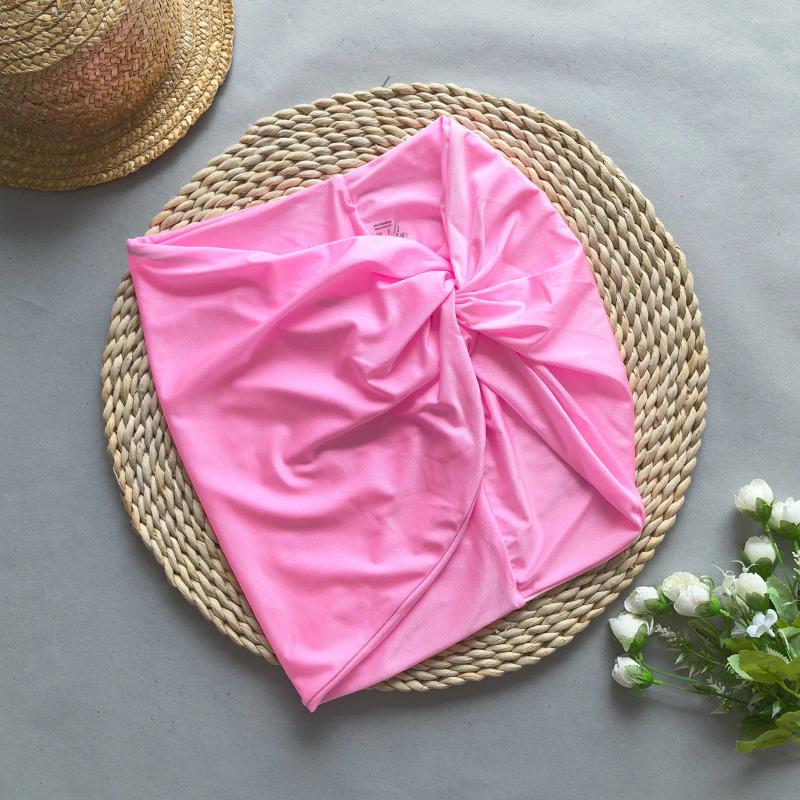 Women's Swimwear Sexy Orange Triangle Bikini Top And Bottoms With Sarong Perfect For Beach Wear Pool Parties Summer Getaways Vacation