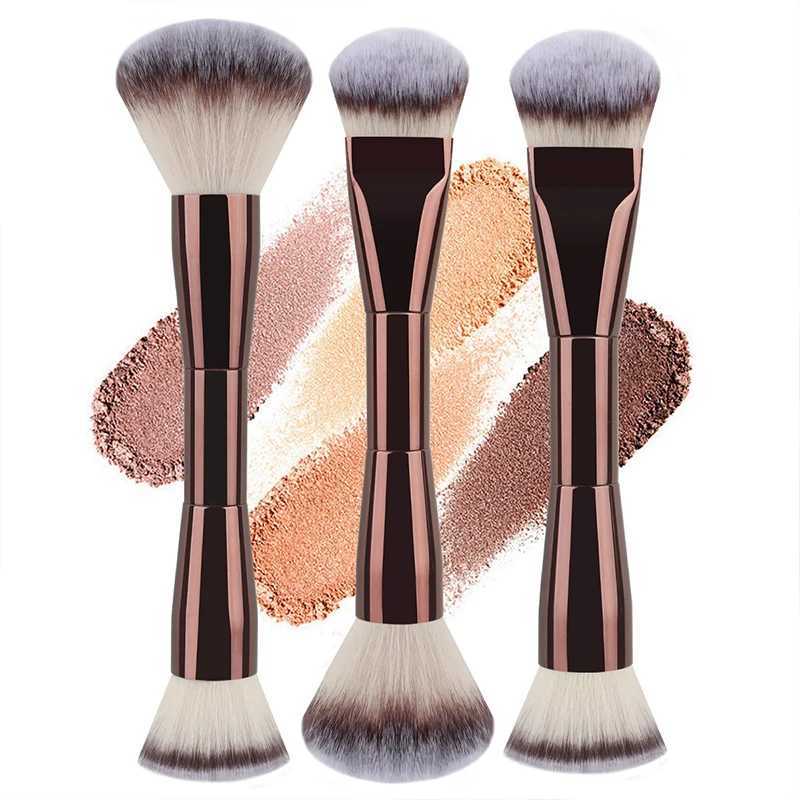 3 styles Double-headed Makeup Brush With Soft Bristles Foundation Brush Blush Brush BB Cream Makeup Brush Portable Makeup Tool Z260408