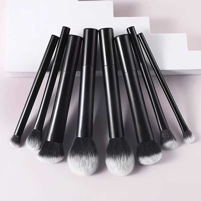 8pcs Makeup Brush Set - Silky-Soft Synthetic Bristles for Foundation Blush Eyeshadow Easy Clean Cosmetic Kits Z260408