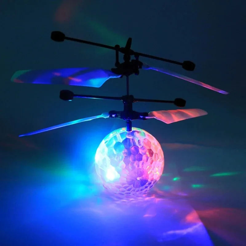 Led Light Suspension Crystal Ball Infrared Induction RC Gesture Control Colorful Glowing Toys Flying Unique Gift for Kids 260407