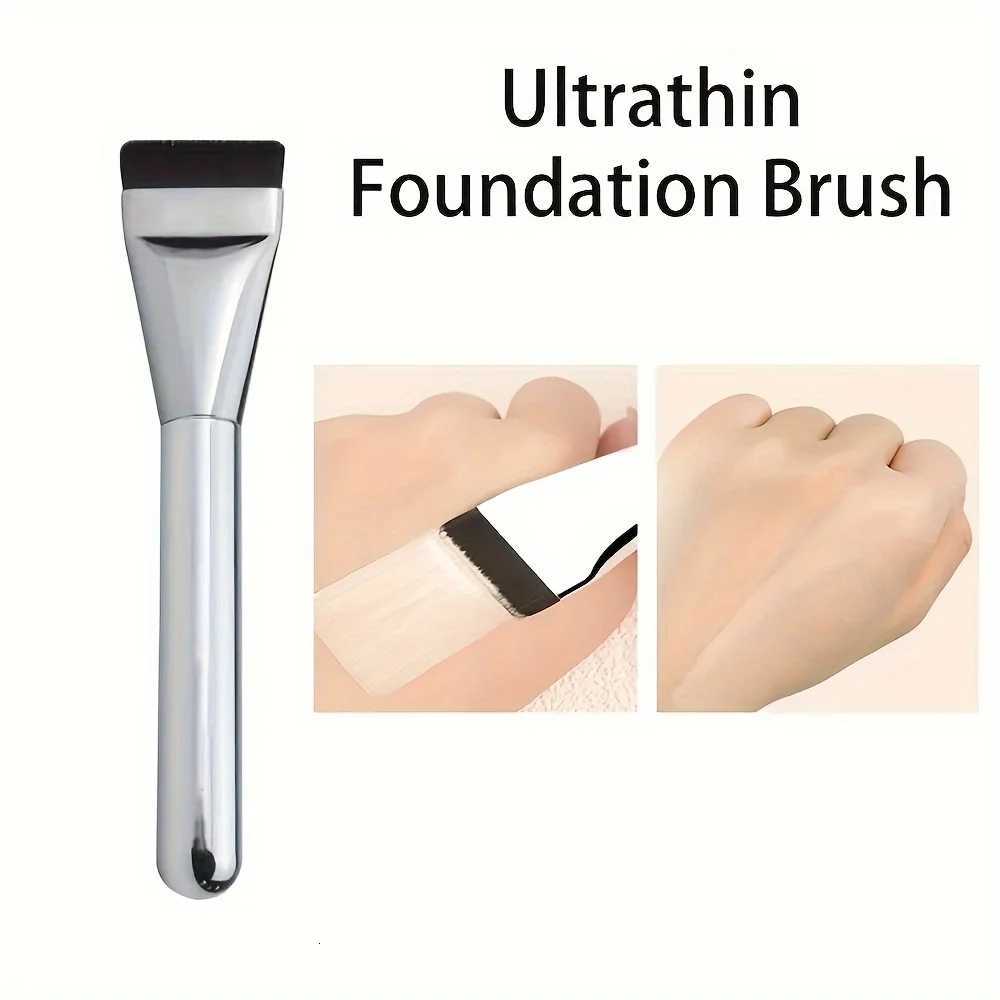 1/2Pc Multi-Use Foundation Ultra-Fine Hypoallergenic Nylon Bristle Oval Foundation Brush - Perfect for Face Contouring Z260408