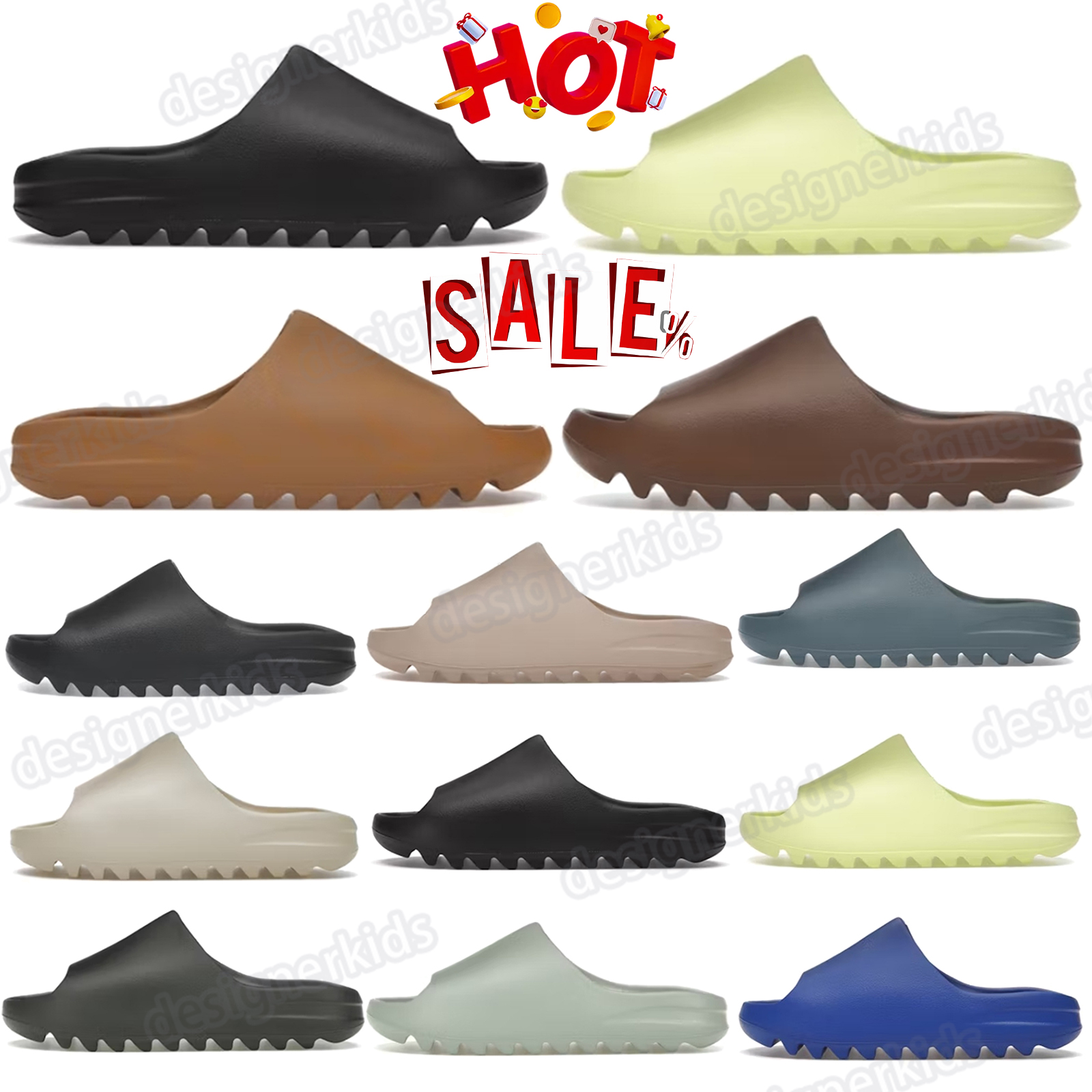 slides slide mens slippers slipper womens Slate Grey Dark Onyx Marine Flax Salt Granite Azure Ochre Glow Green orange women menZOvL#