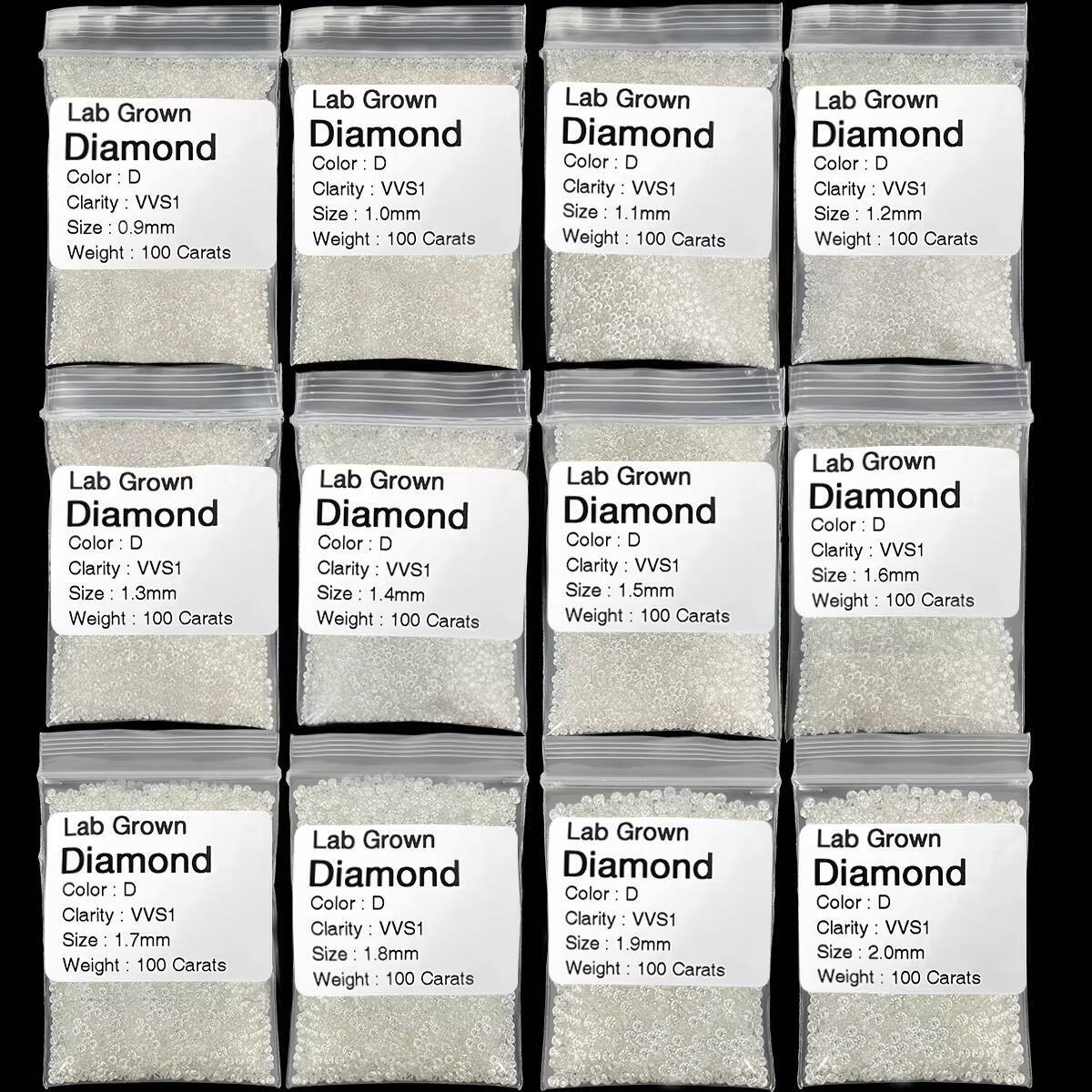 100 Pass Diamond Tester Lab Created HPHT CVD Melee Diamond 0830mm Small Size Lab Grown Diamond Wholesale - view 3