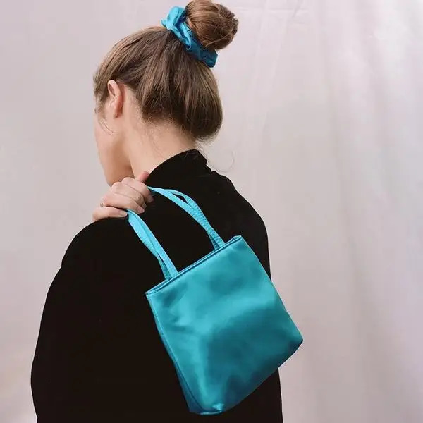 Women Bag Silk-like Spring Summer Korean Simple Solid Purses and Handbags Girls Bags 260408
