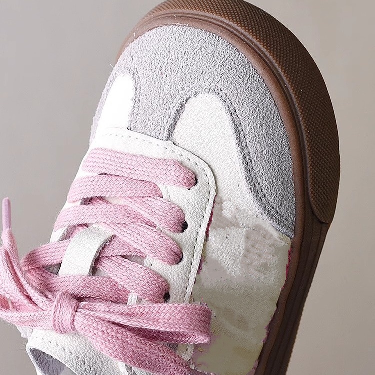 Big Kids Retro Casual Sneakers school shoes for Unisex Children Fashion Color Block Lace Up Shoes outdoor soft sol for Boys Girls Free Shipping size 2