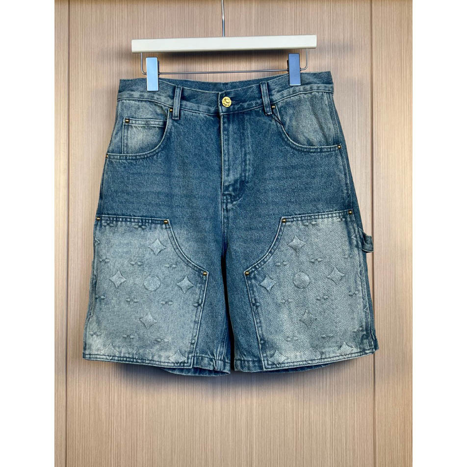 Men's Plus Size Shorts embroidered and printed Jeans Shorts polar style summer wear with street pure cotton shorts tshirt set m95y