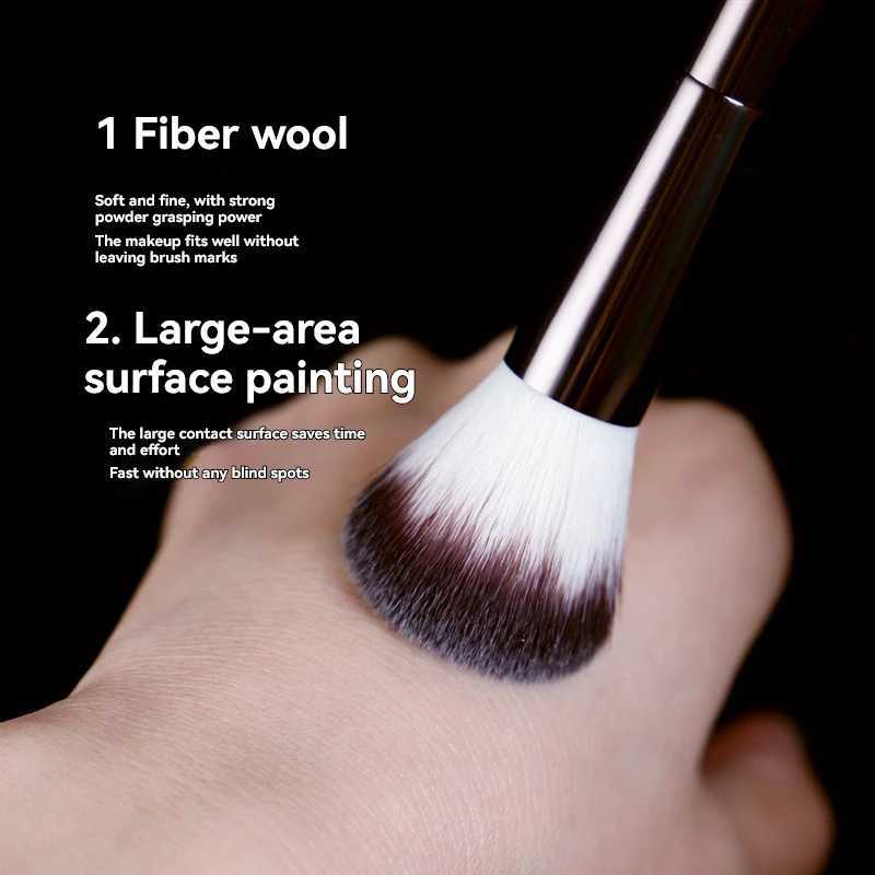 HOURGLASS Powder Brush For Loose Powder Foundation Blush Bronzer Synthetic Natural Hair Travel Makeup Brush Z260408