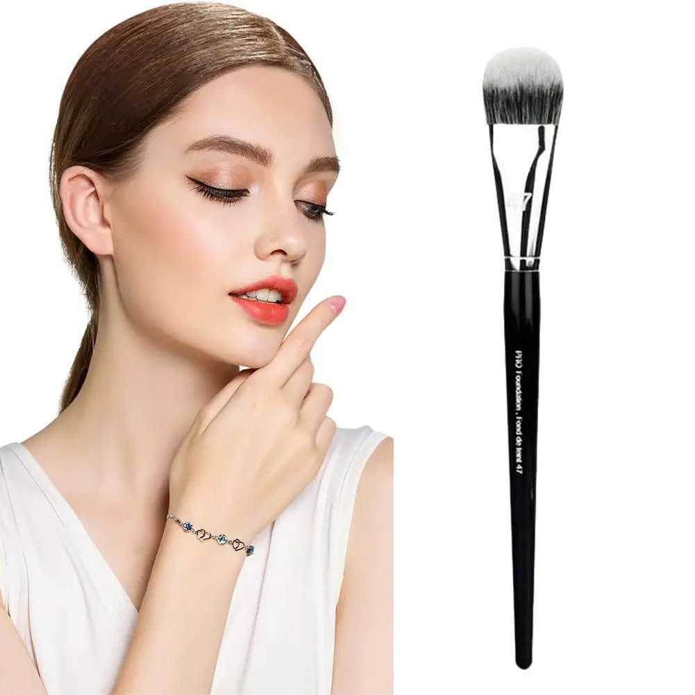 Professional Foundation Brush 47 Broom Head Liquid Foundation Shadow Repairing Brushes Women Face Base Makeup Beauty Tools Z260408