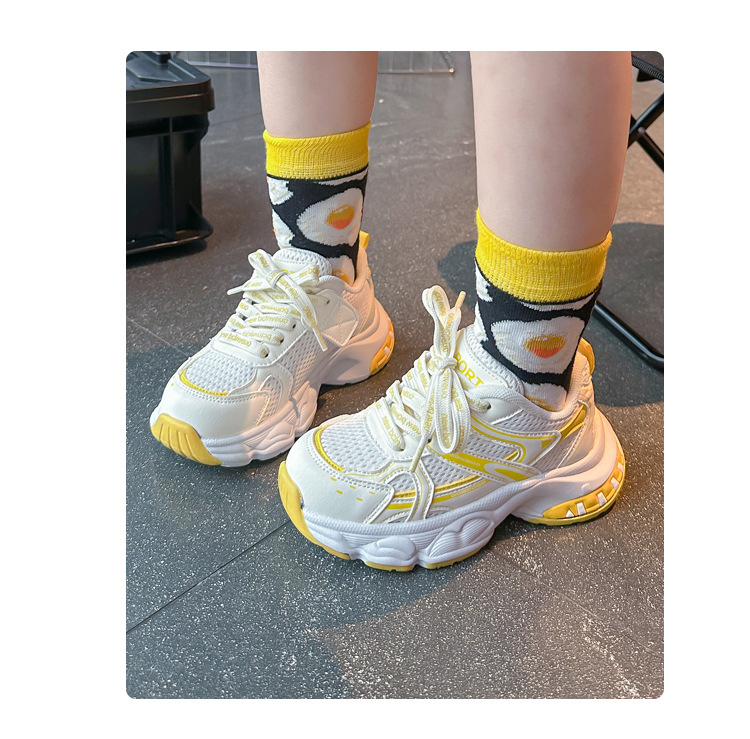 Kids Fashion Mesh Dad Sneakers Unisex Children Comfortable Breathable Athletic Walking Shoes for Outdoor School Daily for All Seasons Free shipping