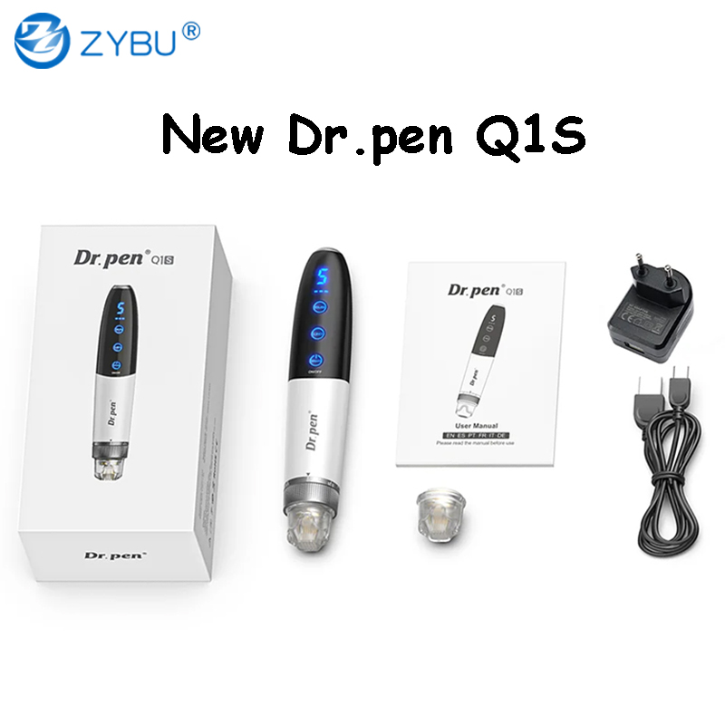 Newest Dr.pen Q1S Microneedle With EMS and Red Blue Light Face Skin Care Dermapen Beauty Tools Derma MTS Needling Dr Pen Mesotherapy