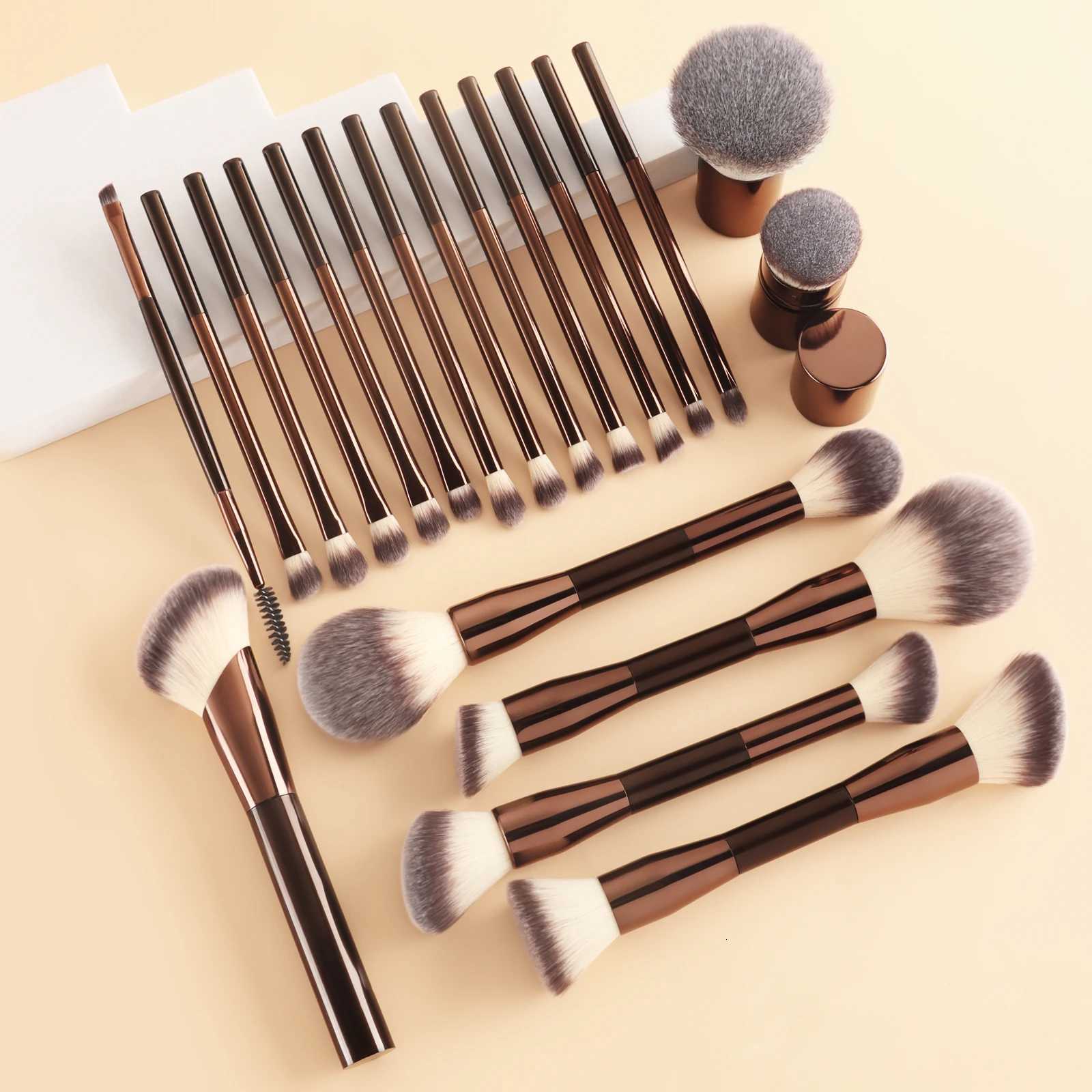 20pcs Makeup Brush Set Including Powder Brush Blush Brush Highlighter Brush Eyeshadow Brush Lash Brush Eyeliner Brush Z260408