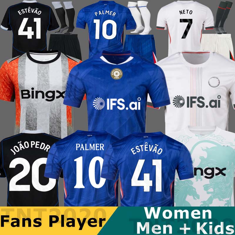 TOP ENZO NETO PALMER 10 soccer jersey 25 26 27 Soccer shirts pedro DELAP 2025 2026 2027 football shirts top adult kids CAICEDO JAMES JOAO PEDRO Estevao CUCURELLA