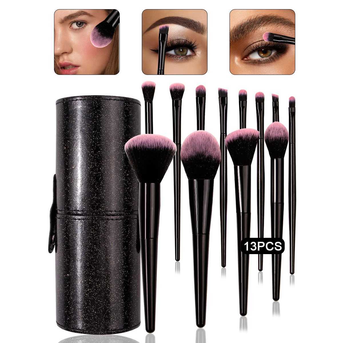Shining Star Bucket 13PCS Makeup Brush Set 12 Synthetic Bristle Makeup Brushes Portable Storage Novice Full Set Of Tools Z260408