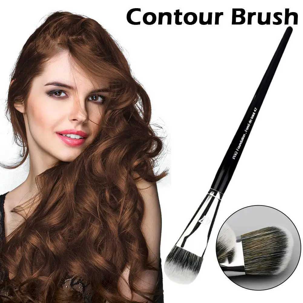 Professional Foundation Brush 47 Broom Head Liquid Foundation Shadow Repairing Brushes Women Face Base Makeup Beauty Tools Z260408