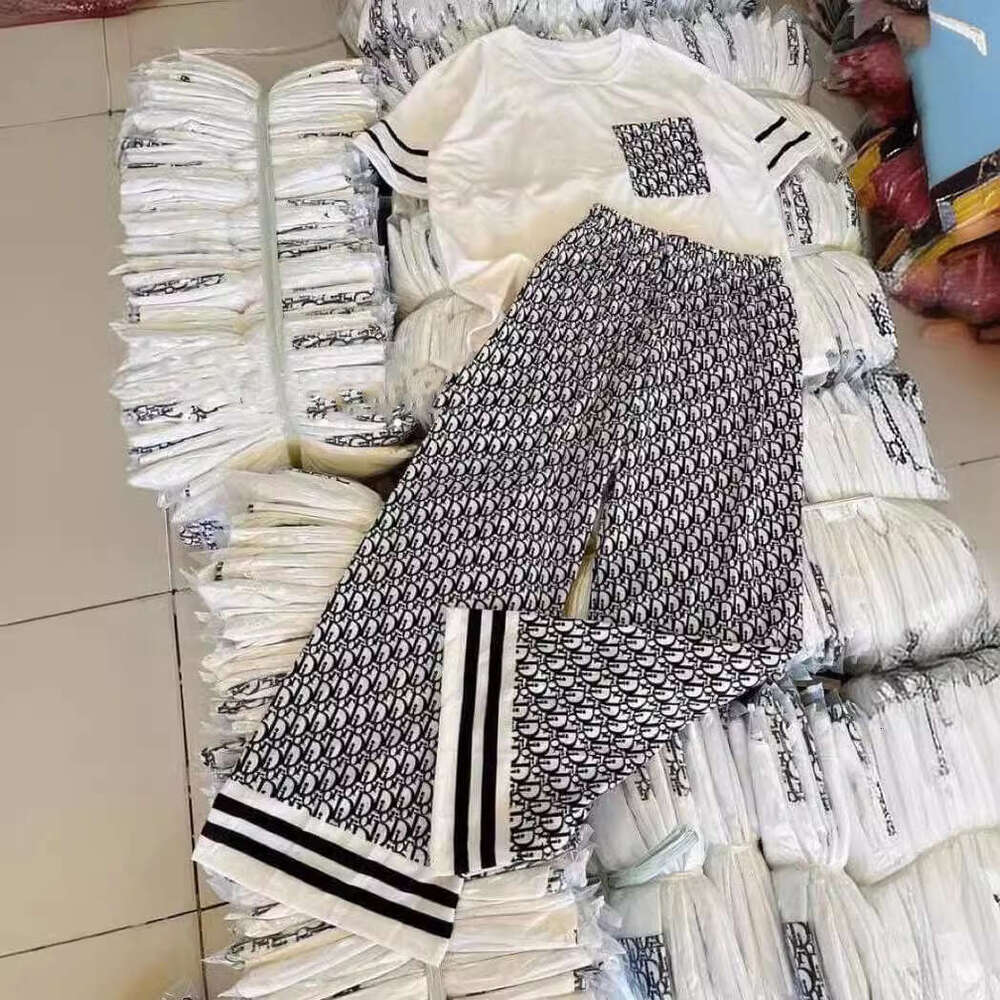 Popular Fashion Casual Wide Leg Pants For Women New Summer Loose Letter Printed Breathable Lightweight High Stretch Comfy Daily Wear Versatile