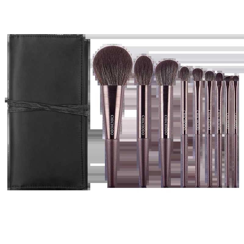 9pcs/set High quality Makeup brushes Powder sculpting Highlighter Eyeshadow Make up Brush kit Smudge Crease eyebrow brush Z260408