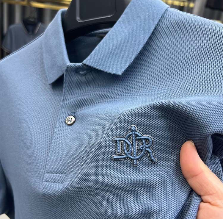 hot Free shipping Men's Polos luxury Embroidered collar short sleeved men's summer polo casual T-shirt