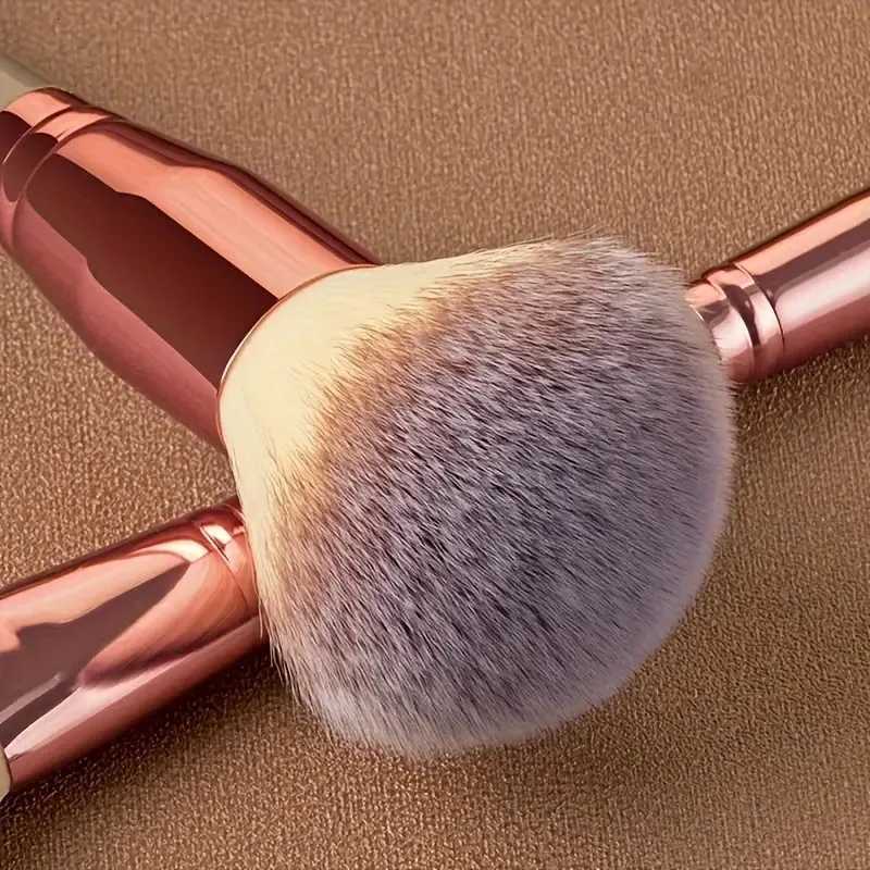 15-Piece Luxury Makeup Brush Set - Professional Foundation Eyeshadow Contour Blush Powder Brushes Vegan Cosmetic Kit for Z260408