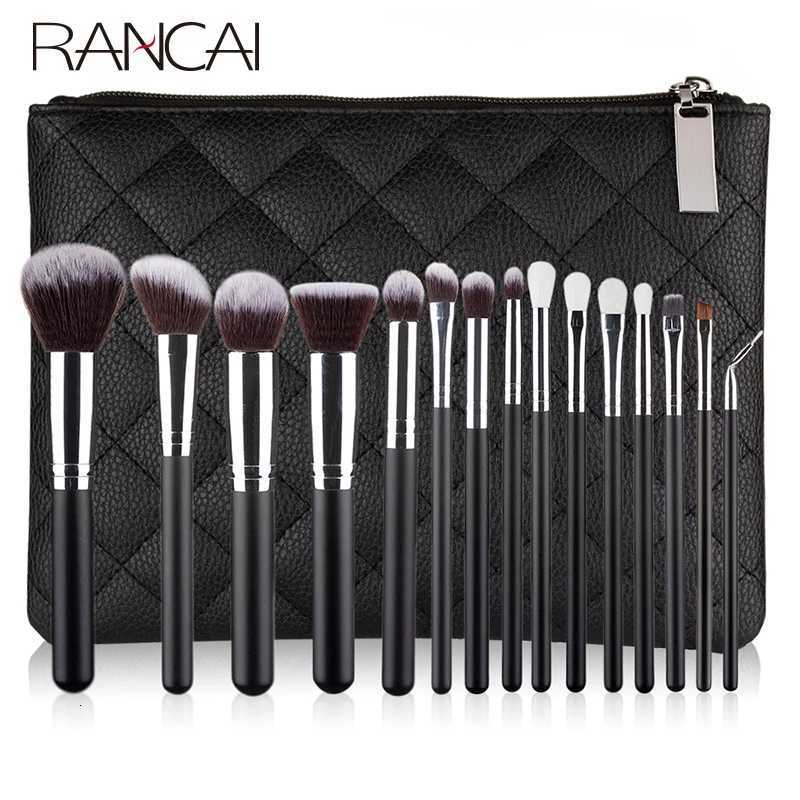 15pcs Professional Make-up Brushes Set Makeup Power Brush Make Up Beauty Tools Soft Synthetic Hair With Leather Case Z260408