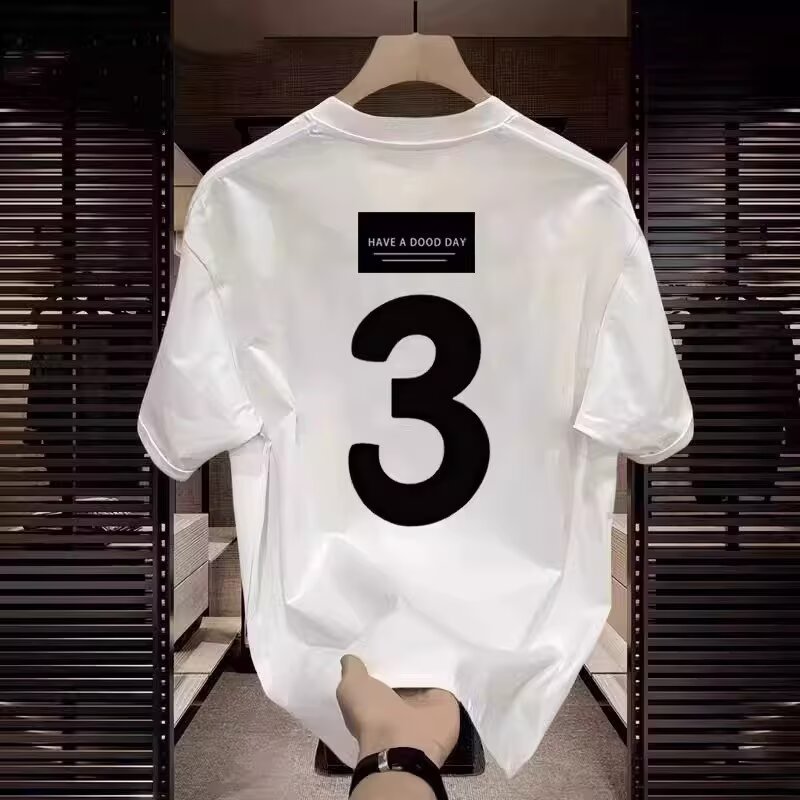2026 Summer New Arrivals Men's Crew Neck T-Shirts | INS Trendy Loose Plus Size Casual Fashion Tops
