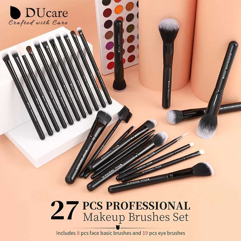 DUcare Black makeup brush Professional Makeup Eyeshadow Foundation Powder Soft Synthetic Hair Makeup Brushes brochas maquillaje Z260408