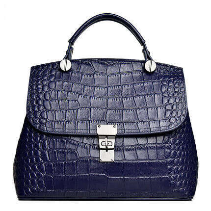 Women Genuine Leather Shoulder Bag, Crocodile Embossed Top Grain Cowhide Crossbody Bag, Luxury Handbag, Large Capacity, Factory Wholesale, Dropshippin