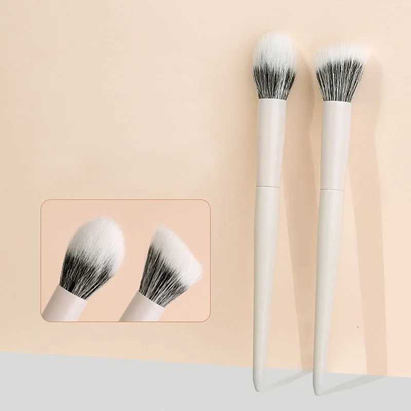 Karsyngirl 2/3Pcs High-quality Double Layer Goat Hair Powder Blusher Brush Fluffy Highlight Stippling Blush Makeup Brushes Z260408