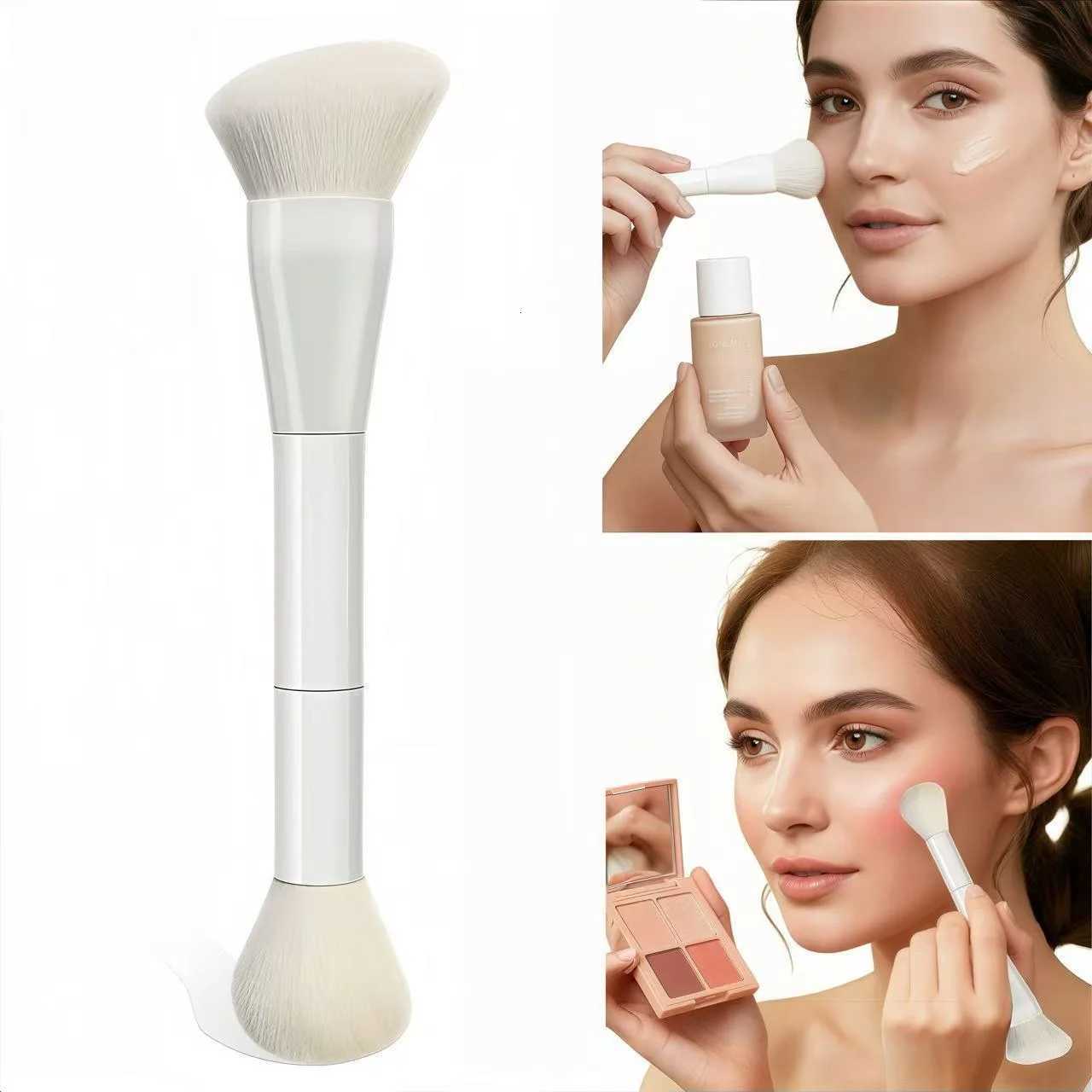 Dual-Ended Foundation Brush Double-Ended Powder Blush Concealer Brush Contour Makeup Brush Professional Z260408