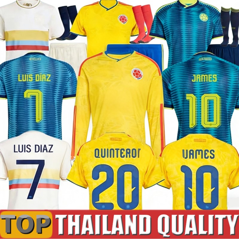 2026 colombia World Cup Centenary soccer jerseys 100-years anniversary 2025 james LUIS DIAZ L.DIAZ J.LERMA Home away men women kids kit Football shirt long sleeves