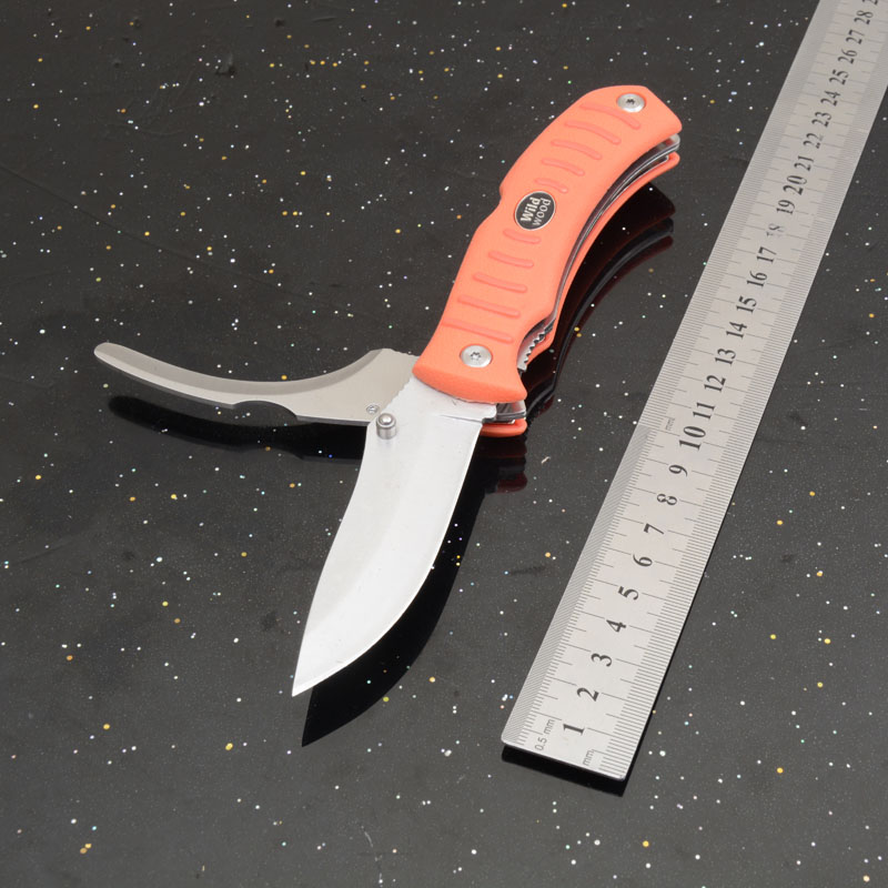 Top Quality G6415 Survival Folding Knife 8Cr13Mov Satin Blade GRN Handle Outdoor Camping Hiking EDC Pocket Knives - view 3