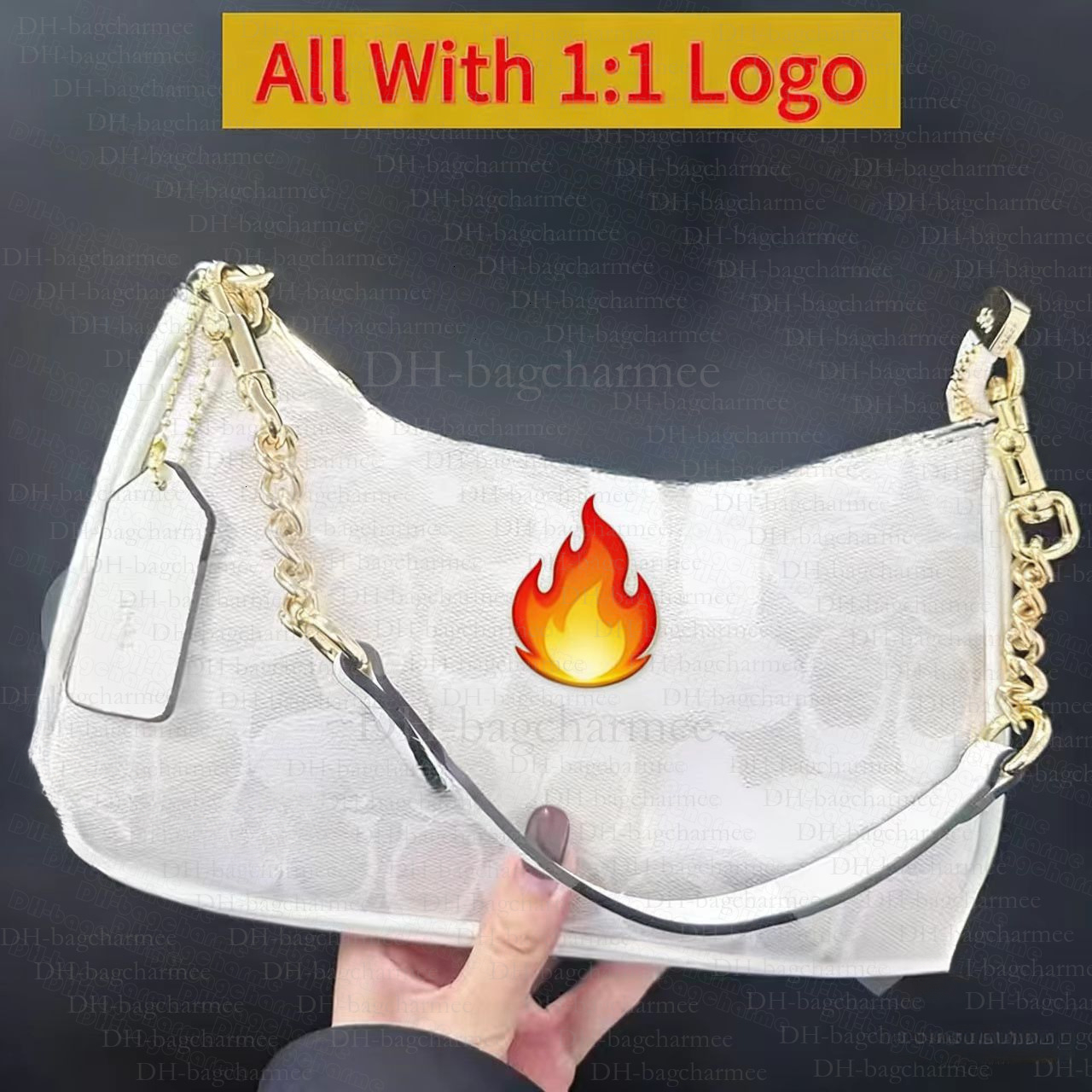 Designer teri shoulder bag tabby bag New Womens teri Bag shoulder bag mini crossbody bag woman Classic Old Flower bag Casual Handbag fashion Chain Bag Half Moon 1330