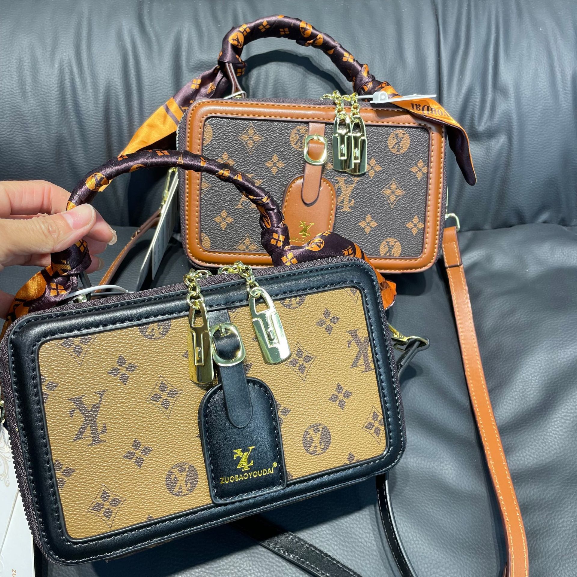 Silk Scarf Box 2026 Early Spring New Vintage Fashion Handbag Niche Brand Single Shoulder Women's Bag