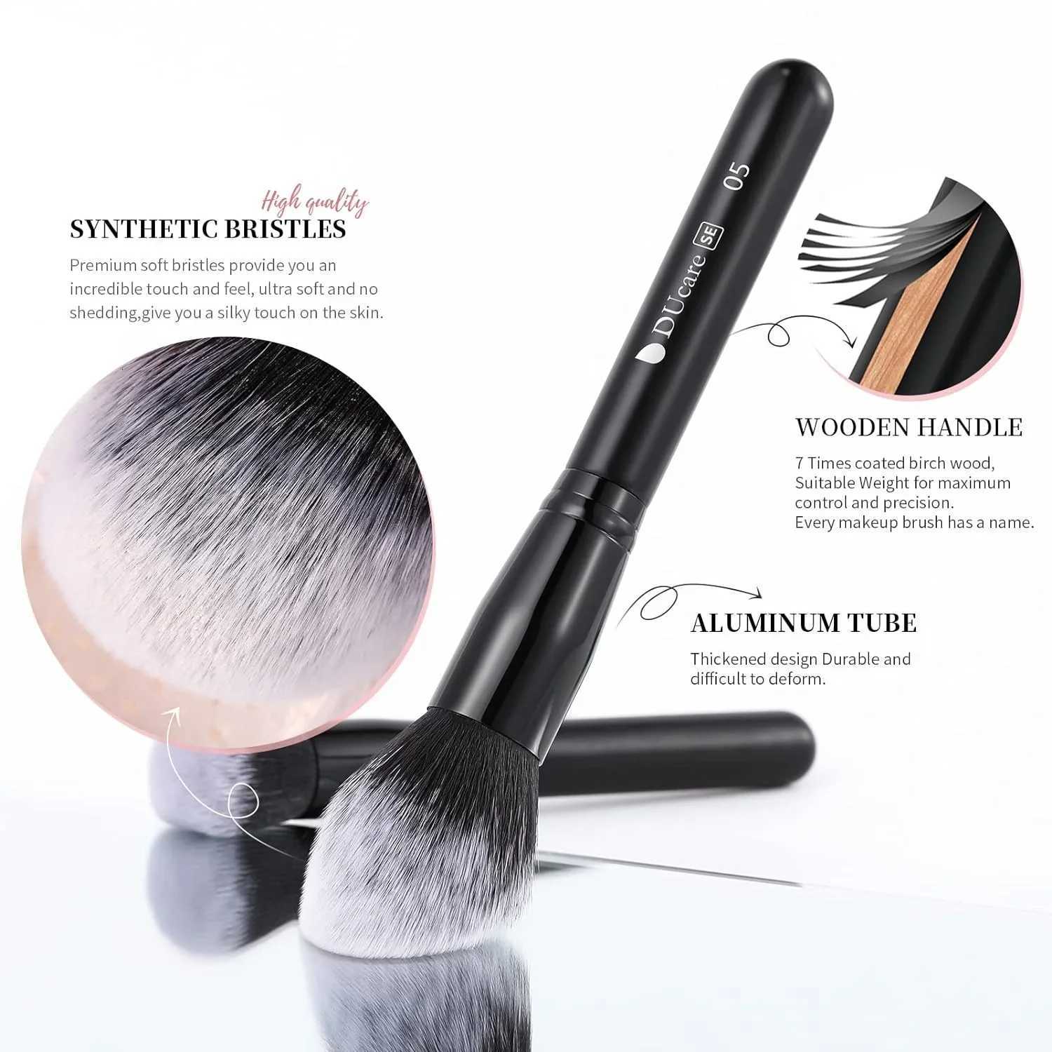 DUcare Black makeup brush Professional Makeup Eyeshadow Foundation Powder Soft Synthetic Hair Makeup Brushes brochas maquillaje Z260408