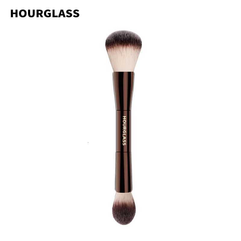 Hourglass Makeup Brush- No17 Lighting Edit Brush Soft Fiber Hair Double Head Highlight Fashion Design Single Face Brush Z260408