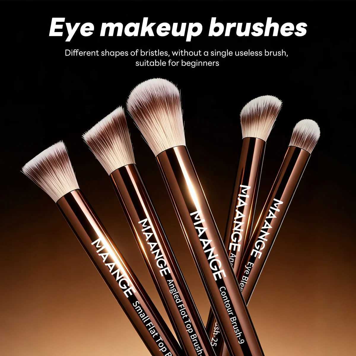 MAANGE 9Pcs Makeup Brushes Foundation Brush Contour Concealer Eyeshadow Brushes Multi Functional Mixing Liquid Cream Cosmetics Z260408