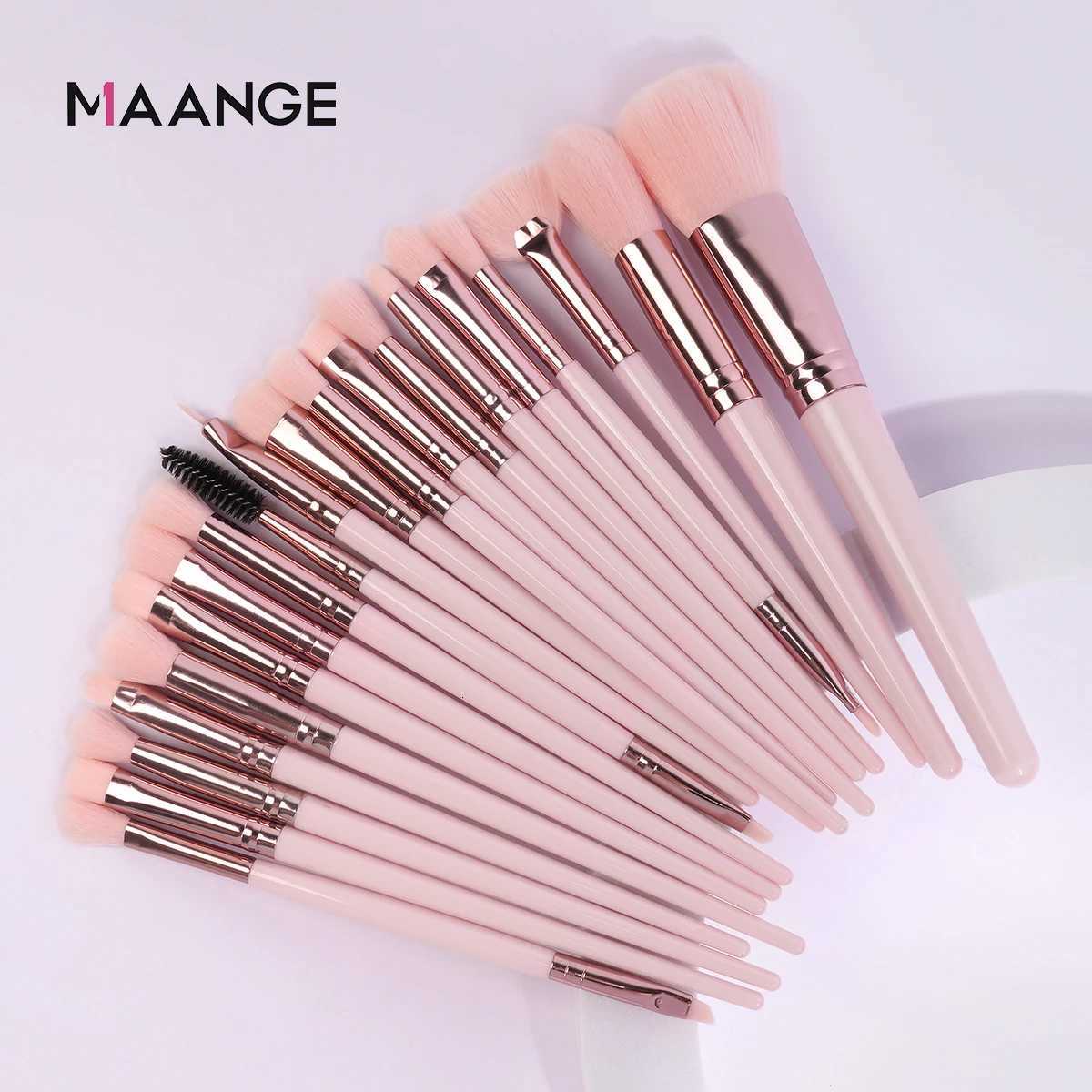 MAANGE 20Pcs Makeup Brushes Set Foundation Concealer Eyeshadow Professional Makeup Tools Suitable for Beginners Ladies Gift Z260408