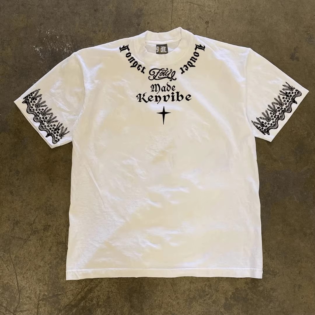 American Retro Streetwear T-Shirts | Unisex Heavyweight Cotton Loose Trendy Short-Sleeve INS Tops