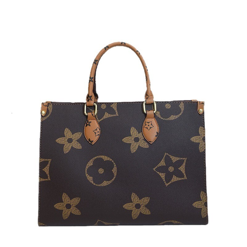 Vintage Classic Bag for Women, Old Flower Tote Bag, High-end Commuter Handbag, Single Shoulder Large Capacity Cross-border