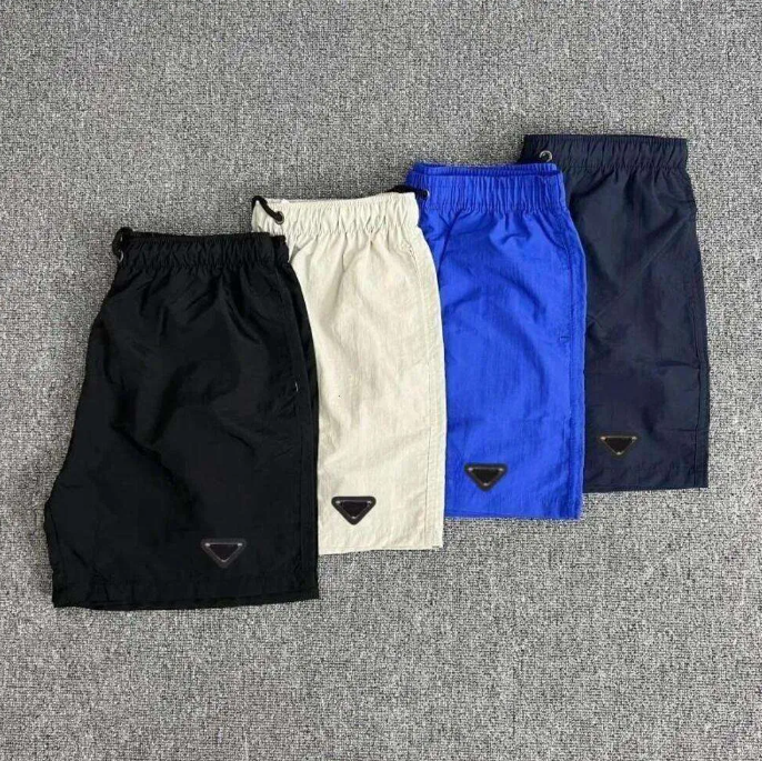 P Shorts Designer Shorts Luxury Shorts Prade Brand Lightweight Swim Triangle Pattern Embroidered Quick Drying Shorts Elastic Waistband Sports Summer Swimwear