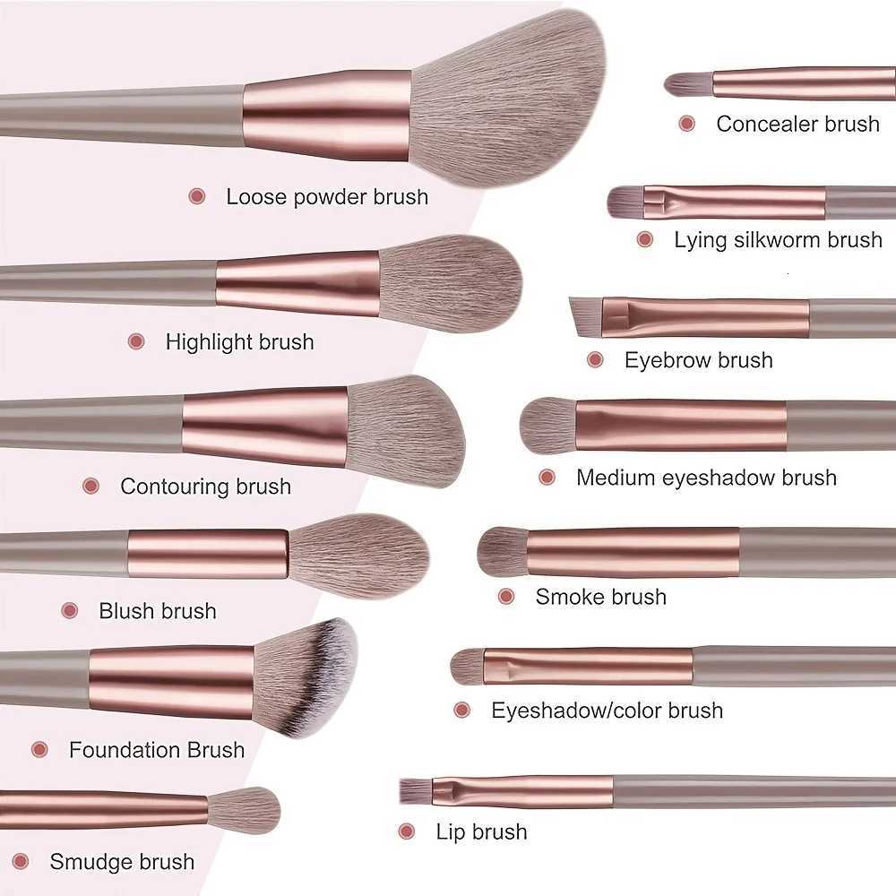 Professional Makeup Brush Set -Soft Brushes for Foundation/Powder/Eyeshadow - with Sponges Headband Travel-Friendly Birthday Z260408