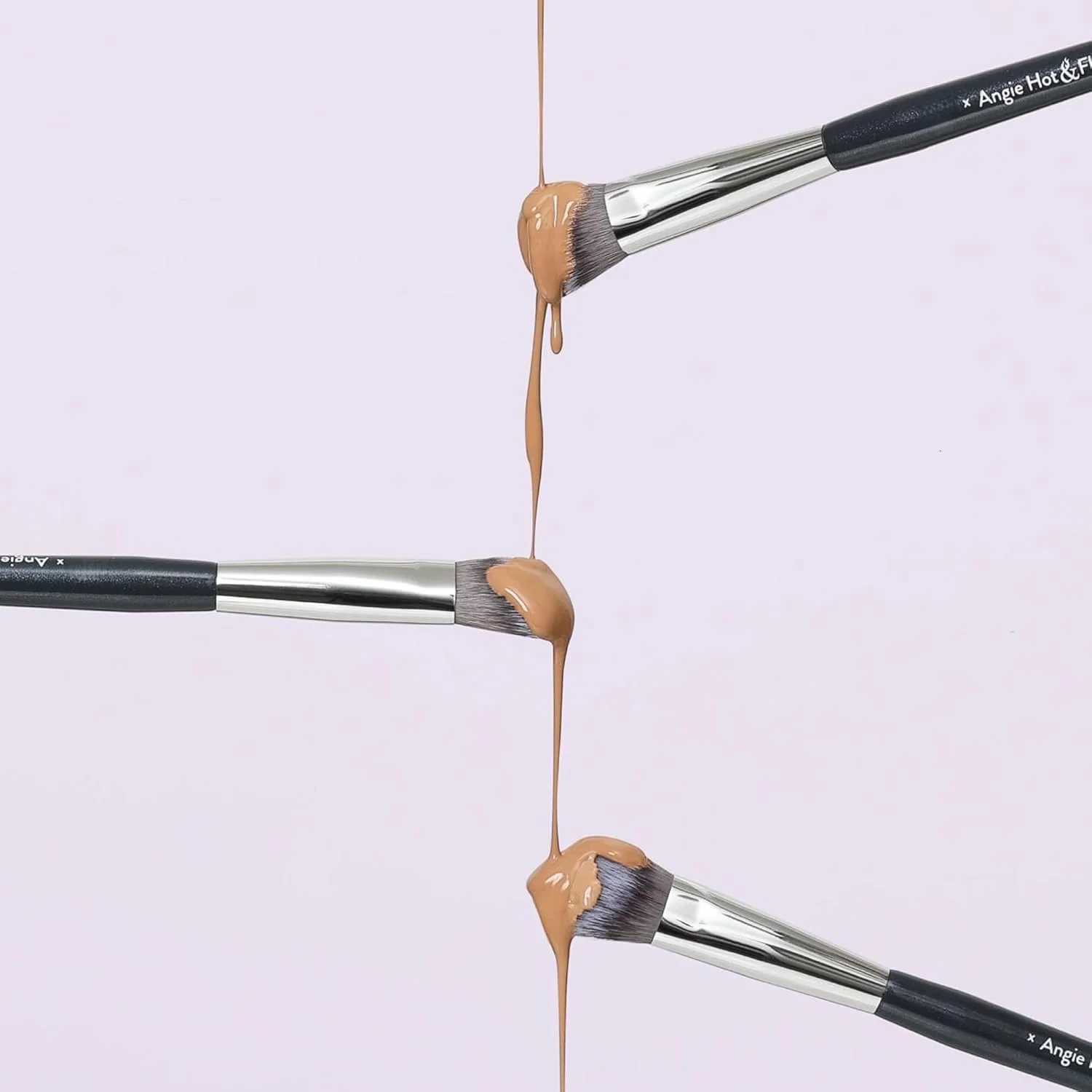 ANGIE HOT FLASHY A506 CONCEALER Brush Under-Eye Concealing Contouring Makeup Brush Z260408