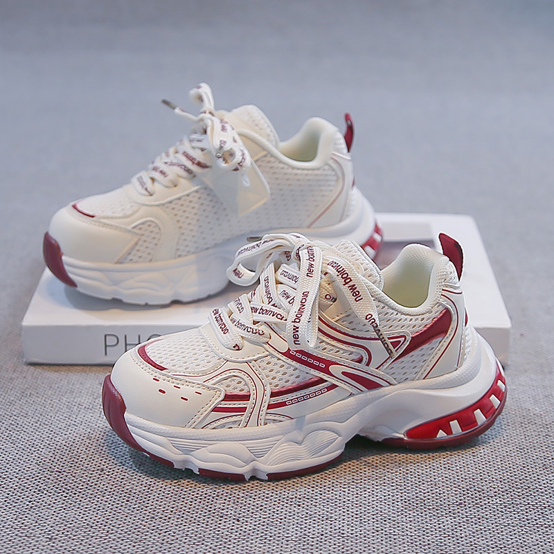 Kids Fashion Mesh Dad Sneakers Unisex Children Comfortable Breathable Athletic Walking Shoes for Outdoor School Daily for All Seasons Free shipping