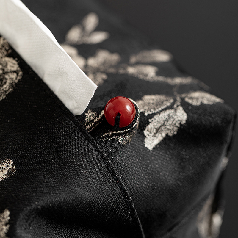 Tissue Box Cover New Chinese Style Fabric Brocade Dustproof Tissue Holder For Tea Ceremony Space Living Room Home Use